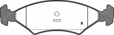 OPEN PARTS bpa011932 -  Комплект тормозных колодок, дисковый тормоз